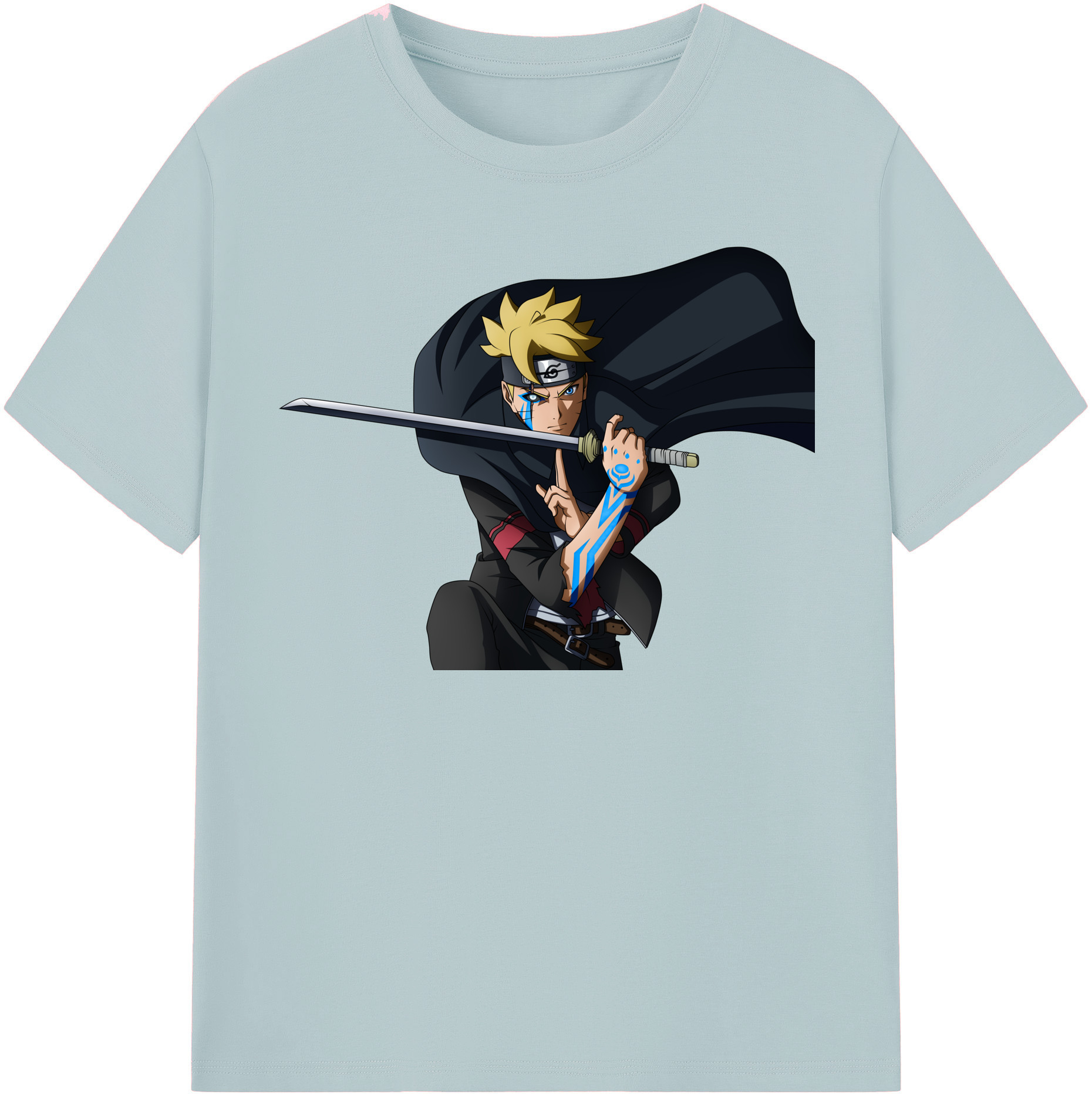 （画像用） NARUTO -ナルト- うずまき ボルト Uzumaki Boruto 綿100％半袖Tシャツ（フロントプリント）